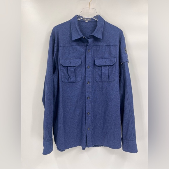Ibex Blue long sleeve Northstar Shirt - Men's‎ size xl - Picture 1 of 8